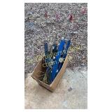 Box of ice fishing reels