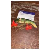 Vintage wood 3 section fishing lure