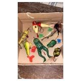 Group of unusual vintage top water fishing lures