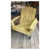 Yellow Adirondack chair