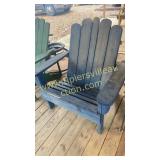 Blue Adirondack chair