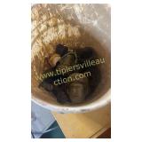 Bucket with old insulators