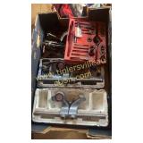 Box of threading tools, mic tools and other