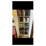 Cabinet and contents of shop related items