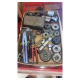 Box of miscellaneous tools knock out tools and