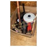 Box with snuff jars granite ware and