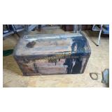 Old wooden trunk