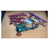 Cast airplane wall plaques