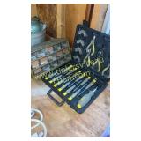 Small hardware bin and tool set