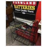 Farmland batteries metal store display 48"h