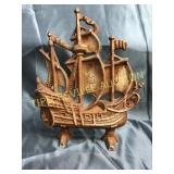 Cast iron ship doorstop 12"