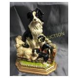 Cast iron sheepdog doorstop 8"