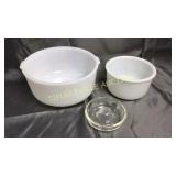 Mixing bowls and juicer