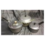 3 pcs club aluminum cookware
