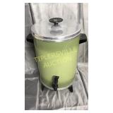 Vintage avocado green percolator