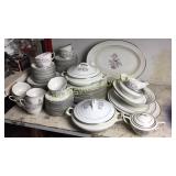 Embassy china 12 place setting and serving dishes