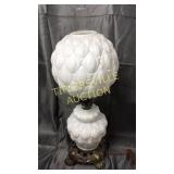 24" milk glass lamp