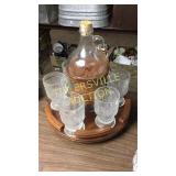 Stacking cheese and crackers canisters on lazy