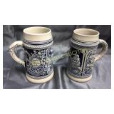 2 German steins