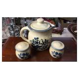 Phaltzgraff shakers and teapot