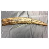 15" scrimshaw type piece
