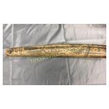 18" scrimshaw type piece