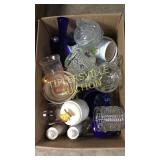 Box of misc glassware