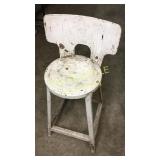 Vintage Metal stool 30"h