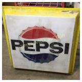 Old plastic Pepsi sign29x29