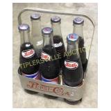Old Metal Pepsi caddy with bottles