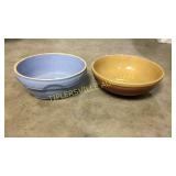 2 stoneware bowls