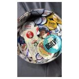 Vintage political pin collection-Kennedy, Nixon,