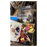 Group of old toys and collector cards