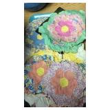 Group of quilting pieces