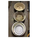 6 pcs rough graniteware