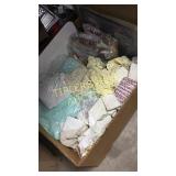 Box of sewing and lace items