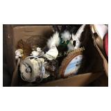 Box of decor and statues