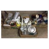4 boxes of bakeware, corningware, glassware and
