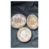 13 pcs bird dishes some cracks chips