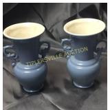 Pair of 7" pottery vases