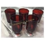 5 ruby to clear cordials