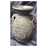 Heavy 10"pottery vase