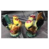 Pair of royal Copley 8" chickens