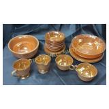 24 pcs fire king lusterware