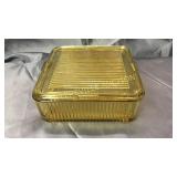 Yellow 8.5" square refrigerator glass