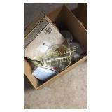Box of misc glassware
