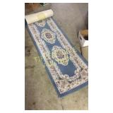 Blue rug runner