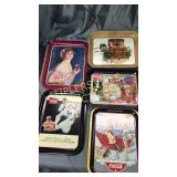 5 vintage Coca-Cola trays