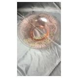 12.5" pink depression bowl