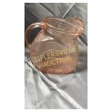 Vintage 9" pink depression pitcher